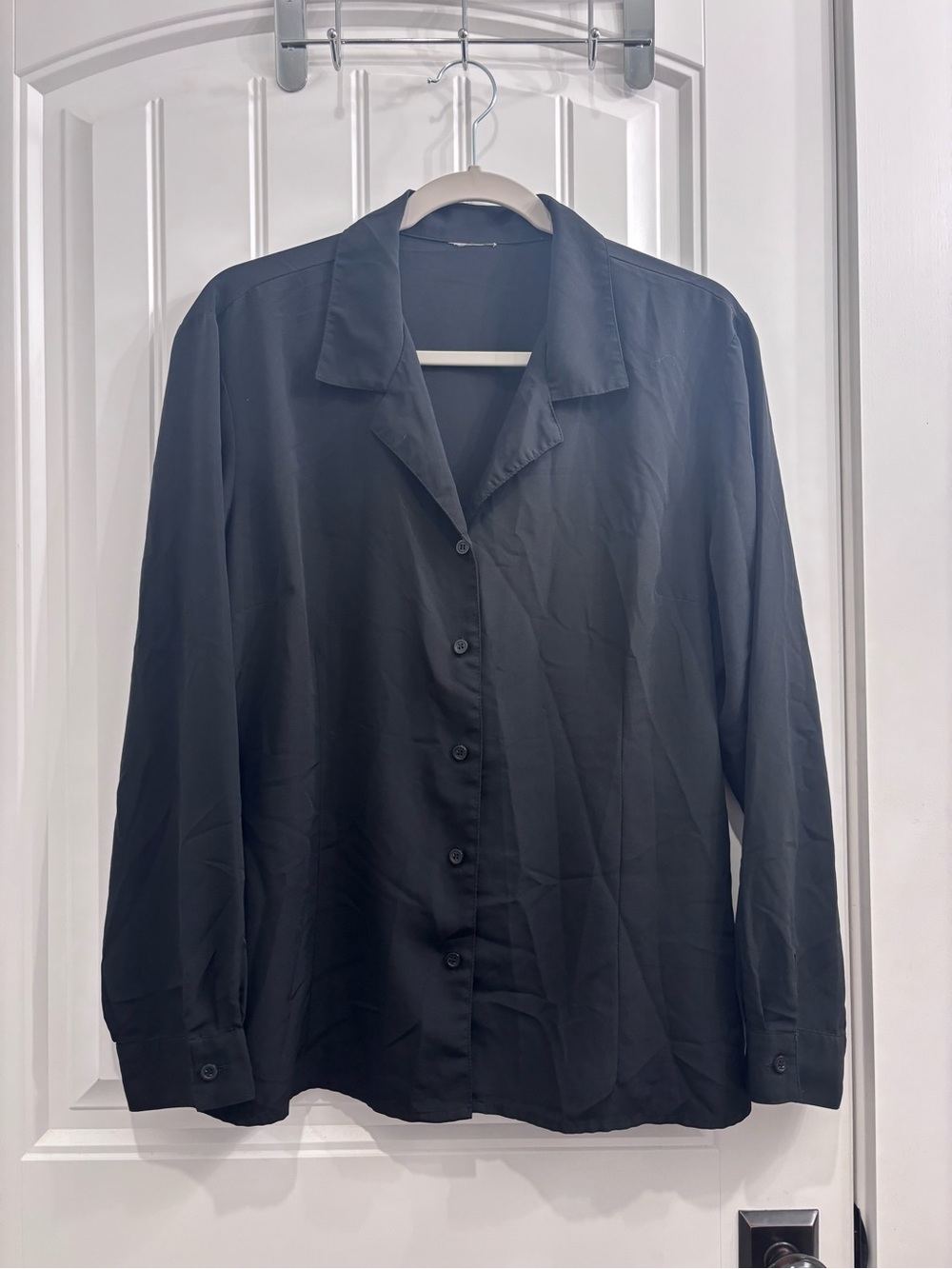 Women’s Black Button-Up Shirt